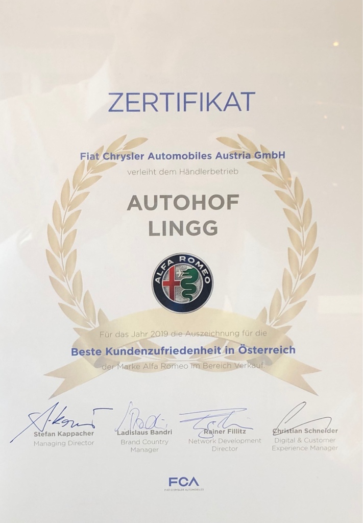 Alfa Romeo im Autohof Lingg in Lustenau Alfa Romeo und Suzuki im Autohof Lingg in Lustenau